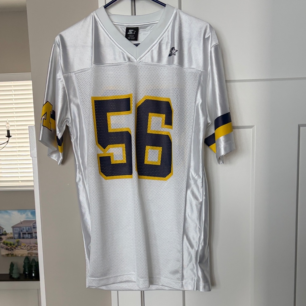 STARTER  Michigan White and Yellow Men's Jersey